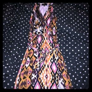 Tribal print maxi dress
